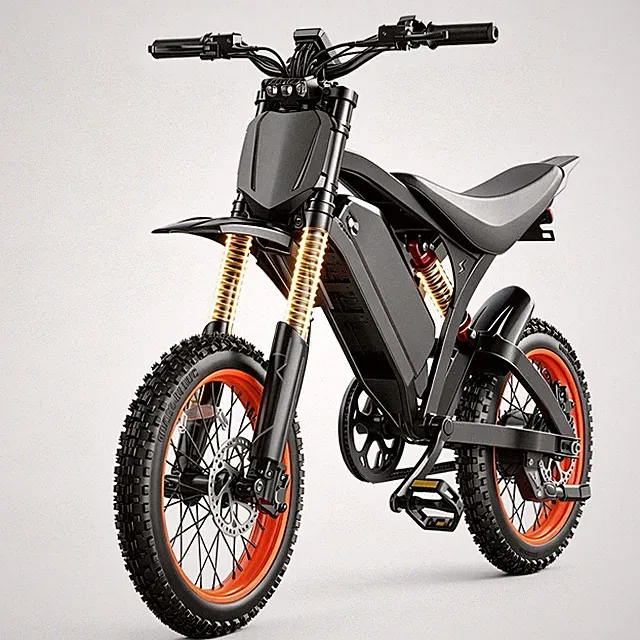 1500W Off-Road Electric Bike, 48V 18Ah 30–60 Miles Range Electric Motorcycle
