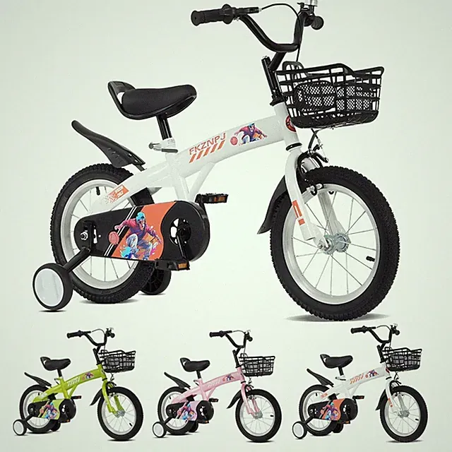18inch Boys Girls Beginner Bike with Training Wheels for 5-10 Years Kids Bicycle