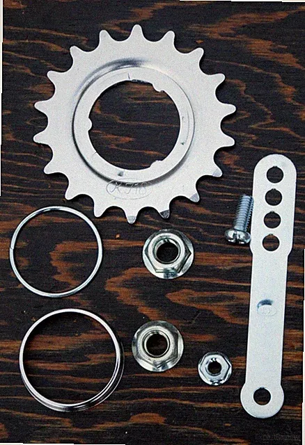 18t Chrome Coaster Brake Hub SPROCKET AXLE NUTS STRAP Cruiser Bicycle Bike Wheel