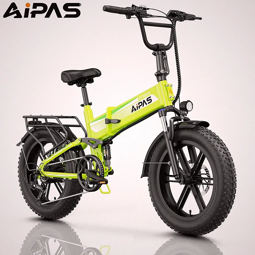 20" Folding bicycle ebike 1800W City Bike 48V 18Ah Fat Tire for Adults Ebike
