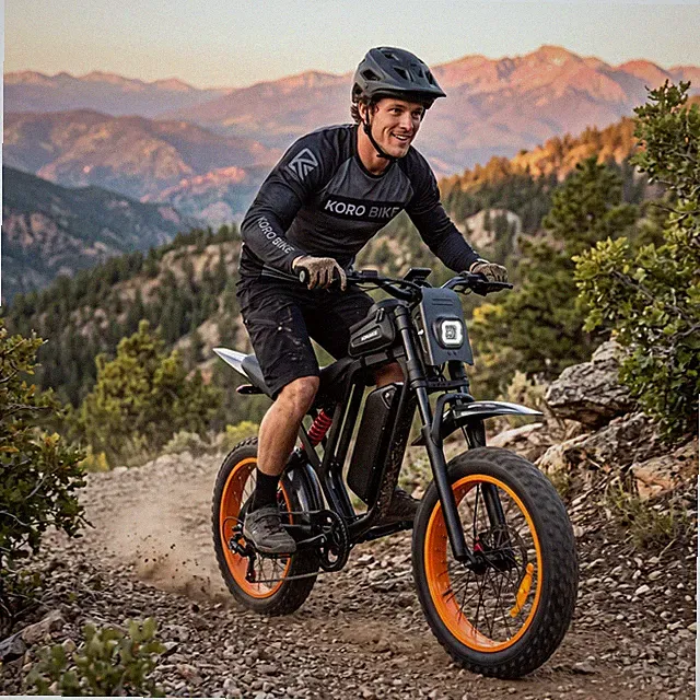 2000W Electric Bicycles,20" Fat Tire E-Mountainbike 48V 18AH E- Motorcycle 35MPH