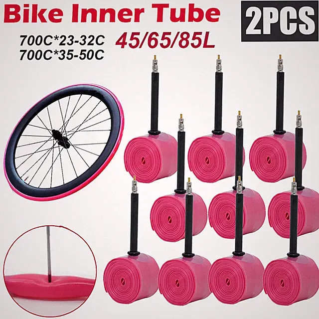 2PCS Ultralight 700C Inner Tube TPU Bike Bicycle Road MTB Gravel Inner Tire