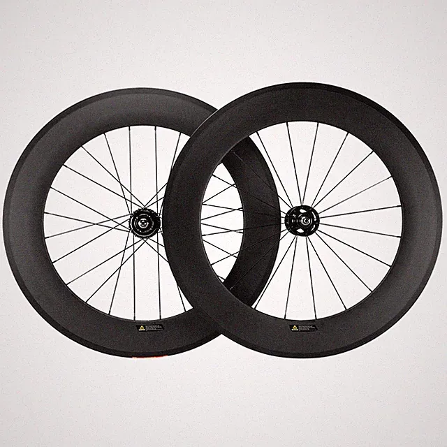 700C Bicycle Carbon Wheelset Clincher 88mm Fixed Gear F18 Hub 20-24 Holes Wheels
