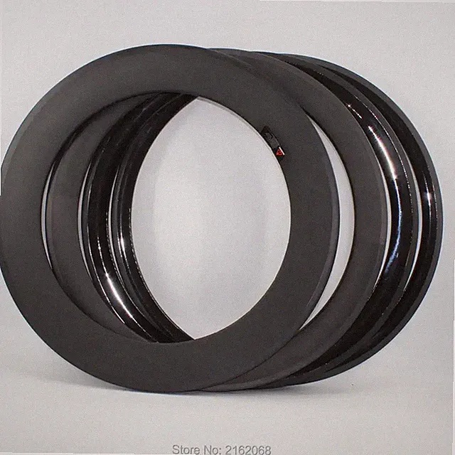 700C Road Bike 3K UD 12K Full Carbon Wheel Clincher for Track/Fixed Gear Bicycle