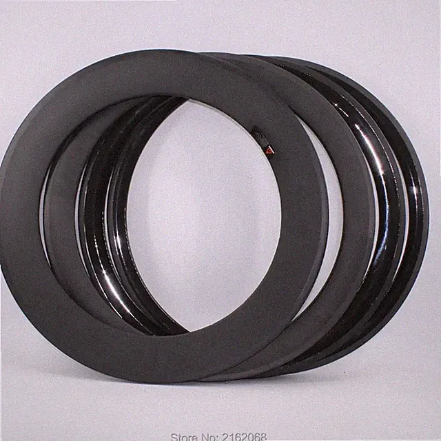 700C Road Bike Clincher Carbon Rims 3K UD 12K Track/Fixed Gear Bicycle Wheel