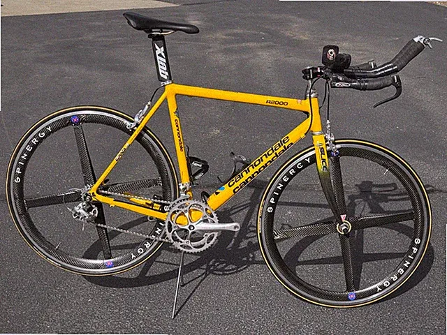 Cannondale R2000 Spinergy X Rev Carbon Wheels Tri Bike