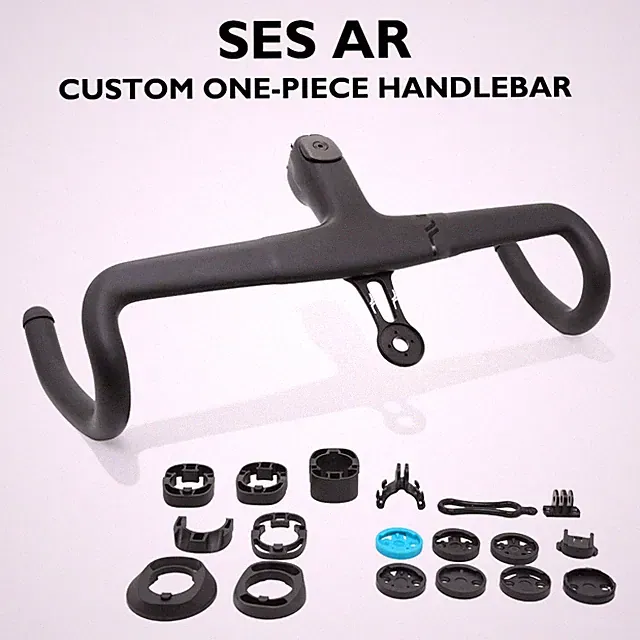 Carbon Handlebars for Road Bicycle 18° Flare 380-440mm Width with Computer Mount