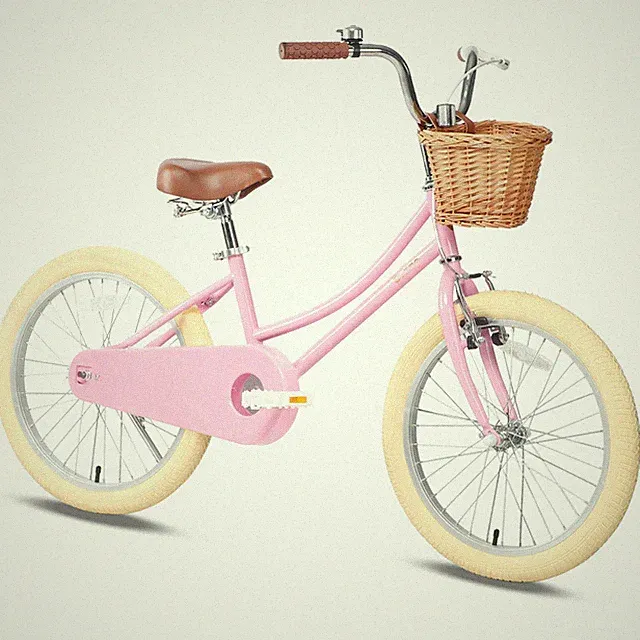Glerc Maggie Girls 18 Inch Kids Retro Vintage Style Cruiser Bicycle with