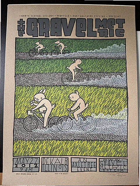 Jay Ryan Gravel Metrics Bicycle race 2012 Poster.