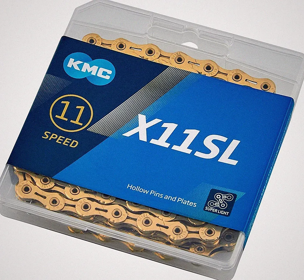 KMC X11SL 11-Speed 118 links Hollow pin Bicycle Chain Glod