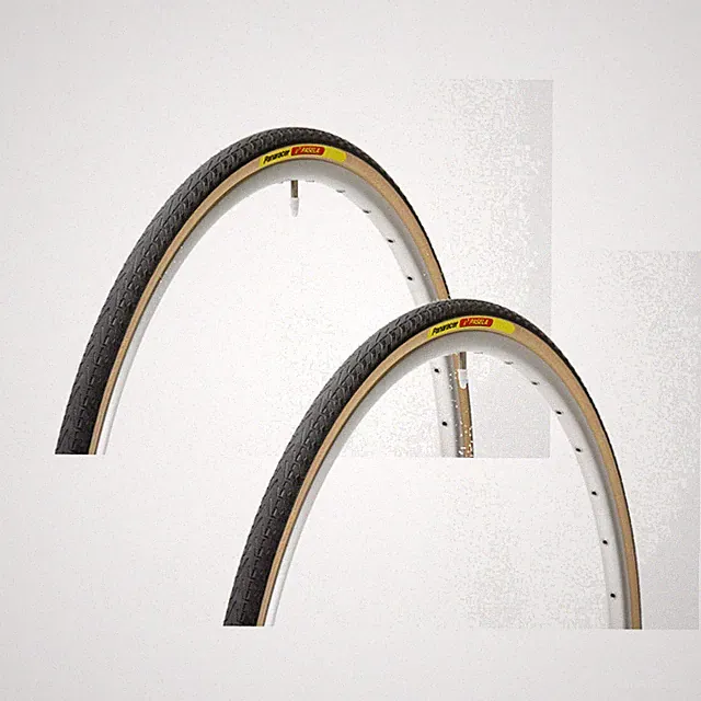 Pack of 2 Panaracer Pasela Tire 700 x 25 Clincher Wire Black/Amber Road Bike