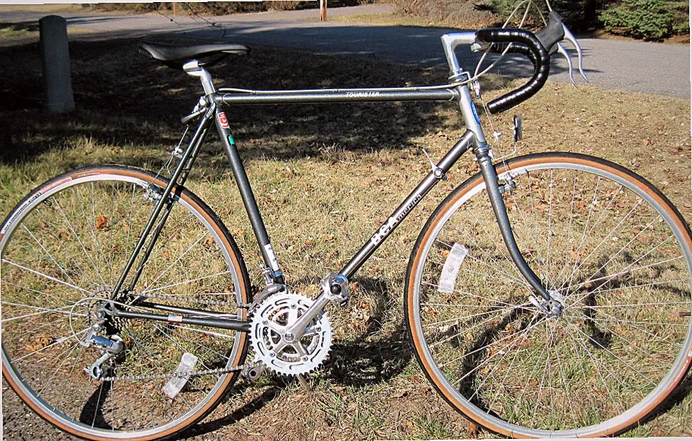 Rare STEEL CITY GREY ! BCA Usa Tall TANGE 5 NEAR MINT 18spd Touring Bike BEAUTY