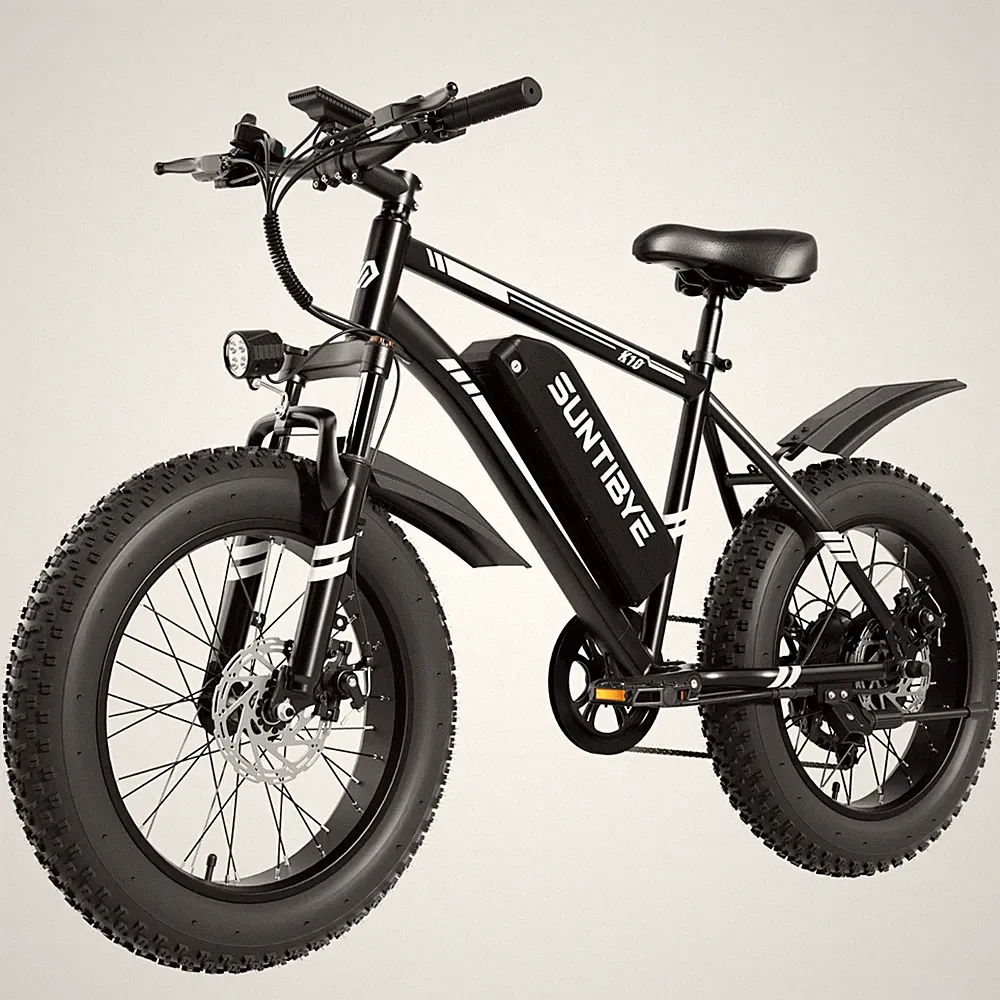 SUNTIBYE 48V/15AH Electric Bike Mountain e bike 20" Fat Tire 28MPH Adult Teens